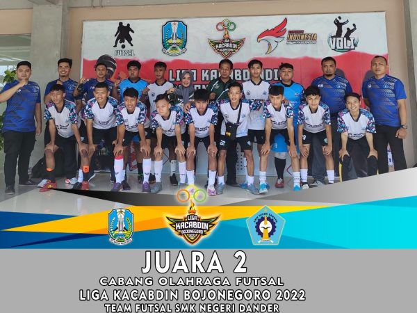 Juara 2 Futsal Liga Kacabdindik Bojonegoro 2022