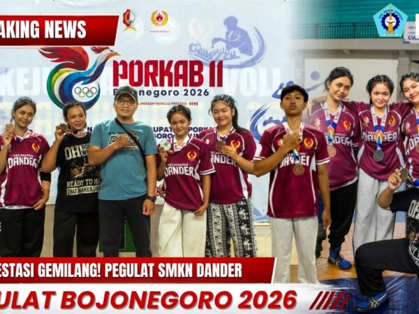 Bangga! Atlet Gulat SMK Negeri Dander Raih 5 Medali PORKAB 2026