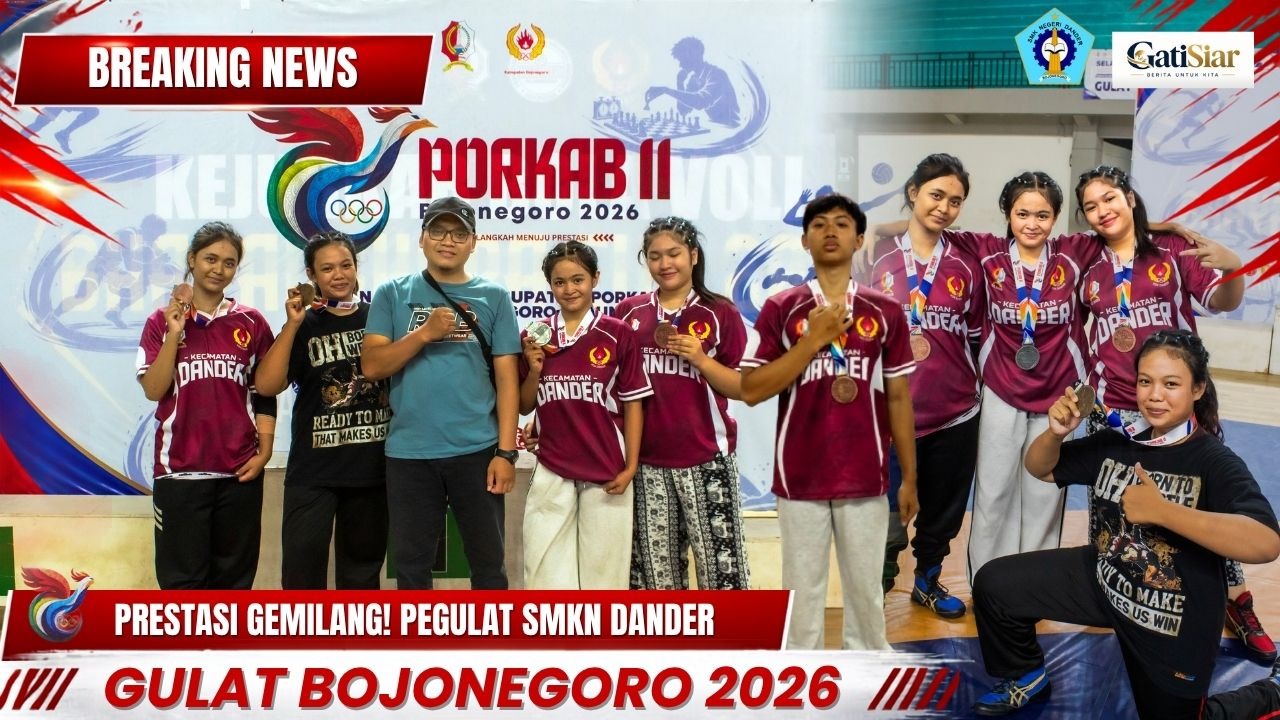 Bangga! Atlet Gulat SMK Negeri Dander Raih 5 Medali PORKAB 2026